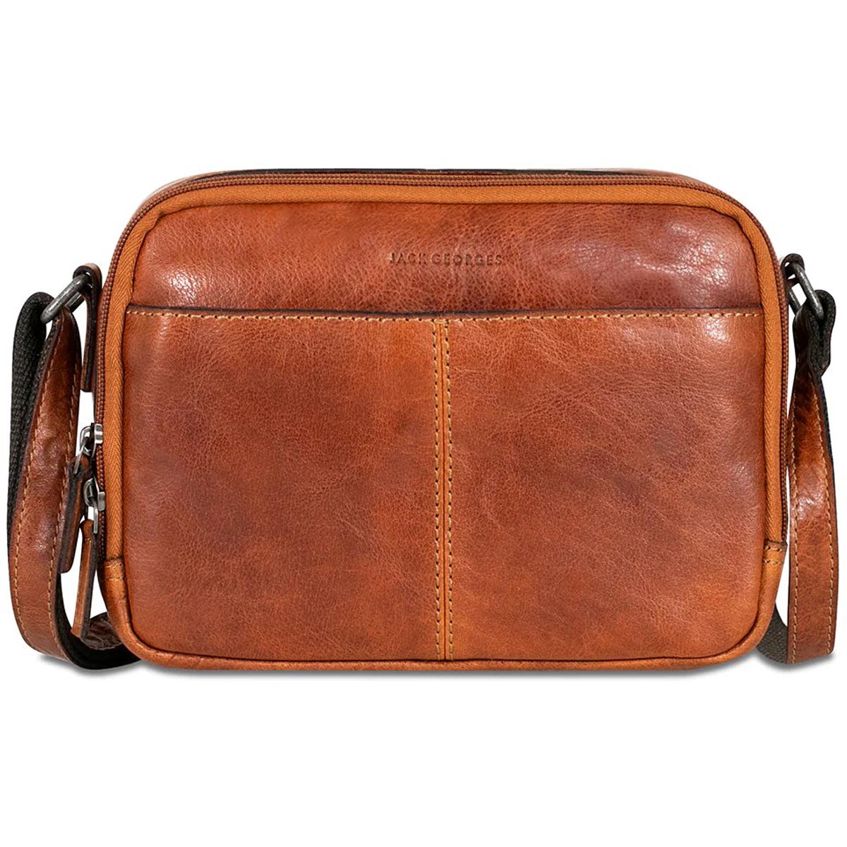 14 Medium Voyager Laptop Bag in Brown Leather