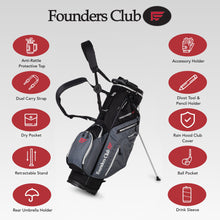 Load image into Gallery viewer, Founders Club Organizer Men&#39;s Golf Stand Bag with 14 Way Organizer Divider Top with Full Length Dividers - features
