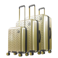 Load image into Gallery viewer, Ful Groove Expandable Hardside Spinner 3 Pc Luggage Set - profile view
