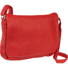 Load image into Gallery viewer, Ledonne Leather Full Flap Over Should Bag - 
