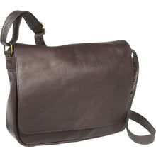Load image into Gallery viewer, Ledonne Leather Full Flap Over Shoulder Bag
